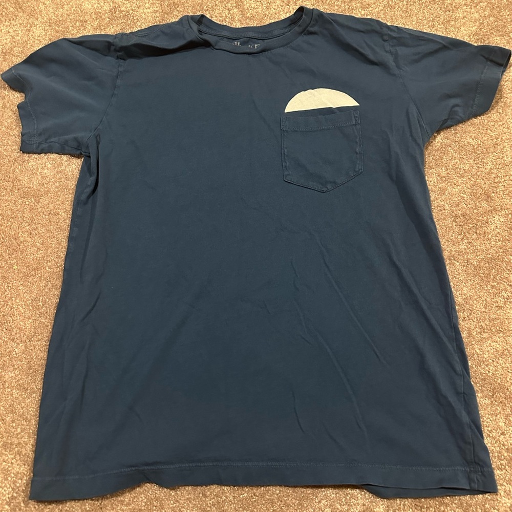Mollusk Surf Shop Navy Blue T-Shirt with Pocket